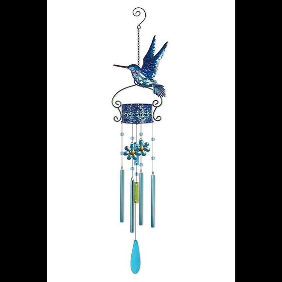 SVD 41" Blue Hummingbird Chimes - Picture 1 of 1
